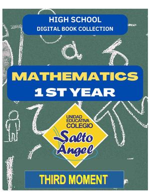 Libro 1er Año Third Moment Math