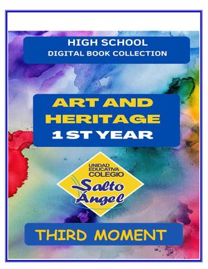 Libro Digital De Arte Y Patrimonio De 1er Año Tercer Moment