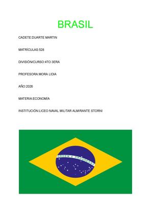 Pais Mundial Economia de Brasil