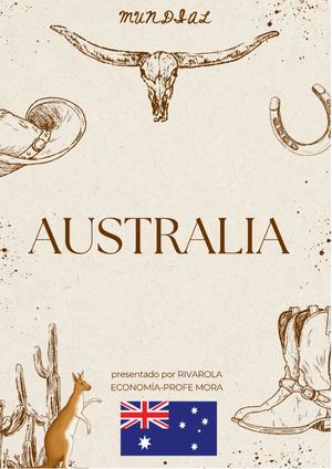 Trabajo De Economía De Australia