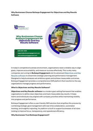 Objectives And Key Results Software