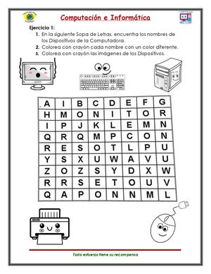 Album De Computacion 1 Y 2 Sopa De Letras
