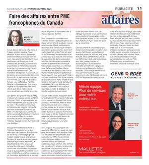 Voix des affaires 22 mai