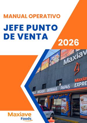 Manual Jefe de Punto de Venta_ MAXIAVE FOODS