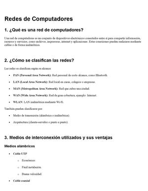 Evaluar redes