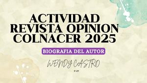 ACTIVIDAD REVISTA OPINION COLNACER 2025