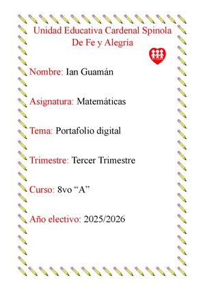Proyecto Interdisciplinario Matematicas Ian Guaman