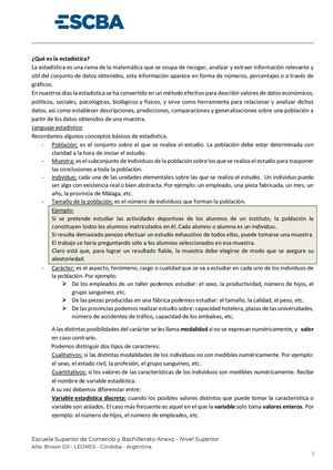 Estadistica Conceptos Básicos Frecuencias