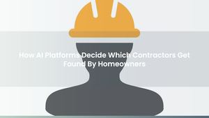 How AI Platforms Decide Which Contractors Get Found By Homeowners