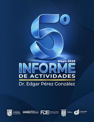 5o Informe de Actividades: Dr. Edgar Pérez González