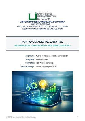 Portafolio Digital: Inclusión Social y Brecha Digital en el Ámbito Educativo | UNIBERO