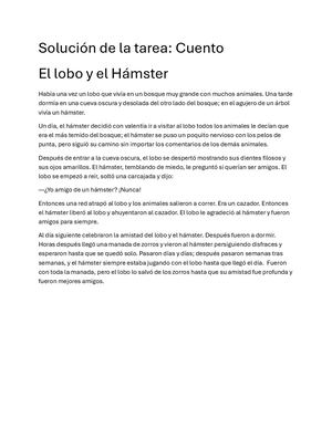 El Lobo Y El Hamster