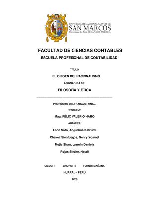 Informe del Racionalismo