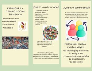 Folleto Tríptico Turismo En La Ciudad De México Simple Verde