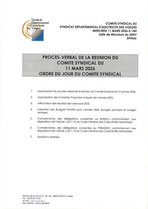 2026 03 11 Compte Rendu Comite