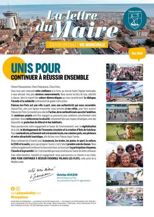 Lettre du Maire nouvelle équipe municipale