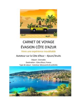 Carnet De Voyage
