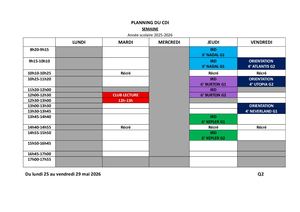 Planning Du Cdi Q2