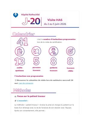 Hôpital Rothschild I J 20 I Visite HAS Du 2 Au 5 Juin 2026