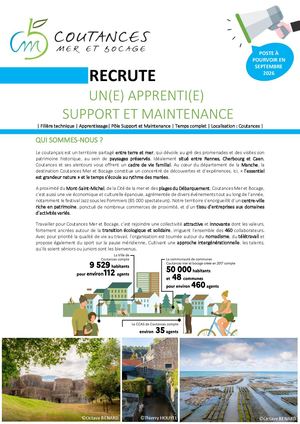 Apprenti(e) Support Et Maintenance