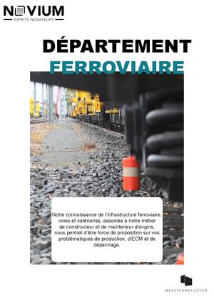 Plaquette Département Ferroviaire