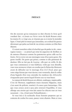 Fièvre Noire - Préface