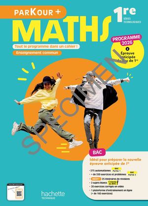 Parkour + - Maths - 1re séries technologiques enseignement commun