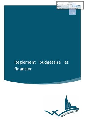 26/44bis Règlement Budgétaire Et Financier