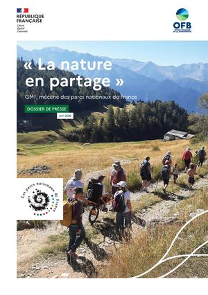 Dossier de presse 2026, "La nature en partage" - GMF, mécène des parcs nationaux de Francex Pages