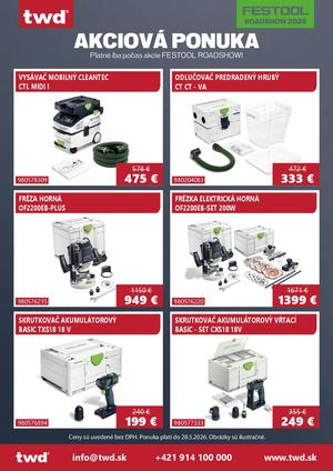 2026 Festool Roadshow Ponuka Interaktivne