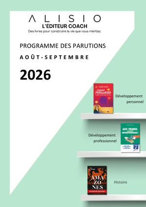 Programmes Alisio/Hors Cadre Août-Septembre 2026