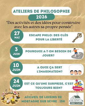 Programme Mai Juin Ateliers Philo