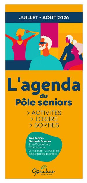 Agenda du Pole Seniors Juillet Aout 2026