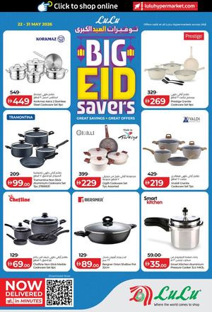 Big Eid Savers (Dpt Hh)  22 - 31 May