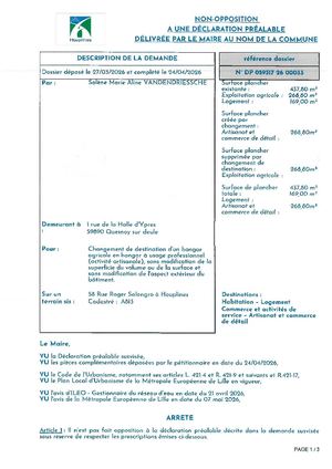 2026 05 22 Non Opposition Dp 26 33