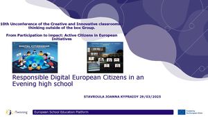 Responsible Digital European Citizens In An Evening High School Pptx