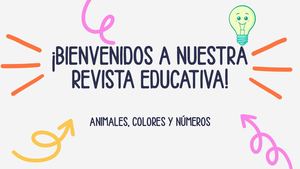Revista Educativa Infantil Animales, Colores Y Números
