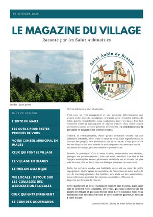 La Gazette Du Village de Saint Aubin De Branne - Printemps 2026