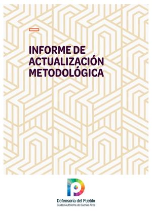 Informes Informe De Actualización Metodológica
