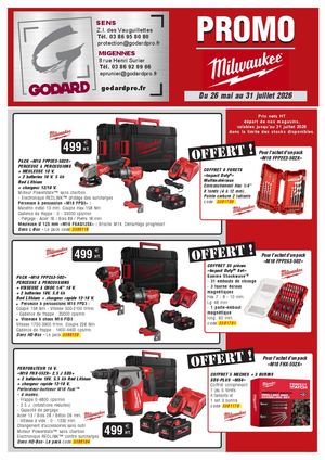 Godard Promo Milwaukee Jusq 31 Juillet 2026