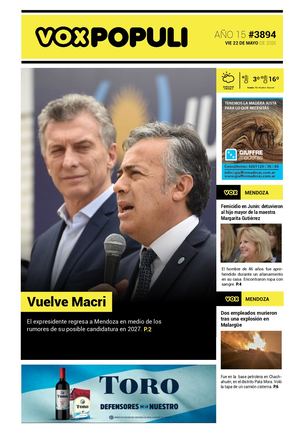 Tapa Vox Viernes 22 05 2026