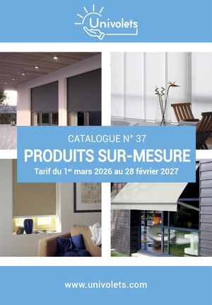 Catalogue 2026 Univolets Produits Sur Mesure