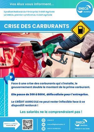 MORBIHAN - Tract Crise des carburants
