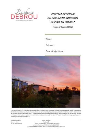 Contrat De Séjour 05 2026 V9 15 12 2022