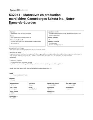 Canneberges Sakota Inc_532941
