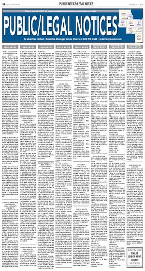 Classifieds Sunday, May 17, 2026