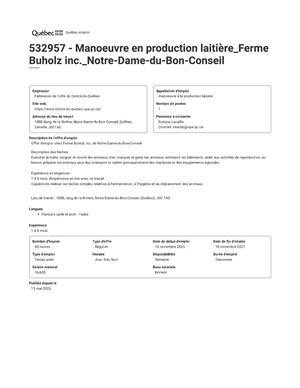 Ferme Buholz Inc_532957