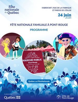 2026 Programme Fête nationale à Pont-Rouge