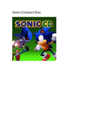 Sonic Cd