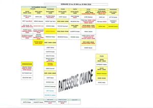 Plannings Semaine 22